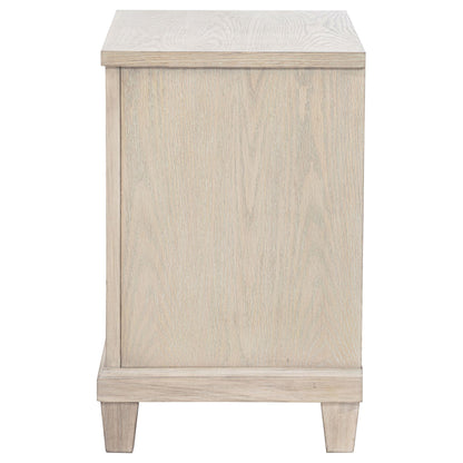 Pembroke 2-drawer Nightstand Bedside Table Washed Oak - 215922