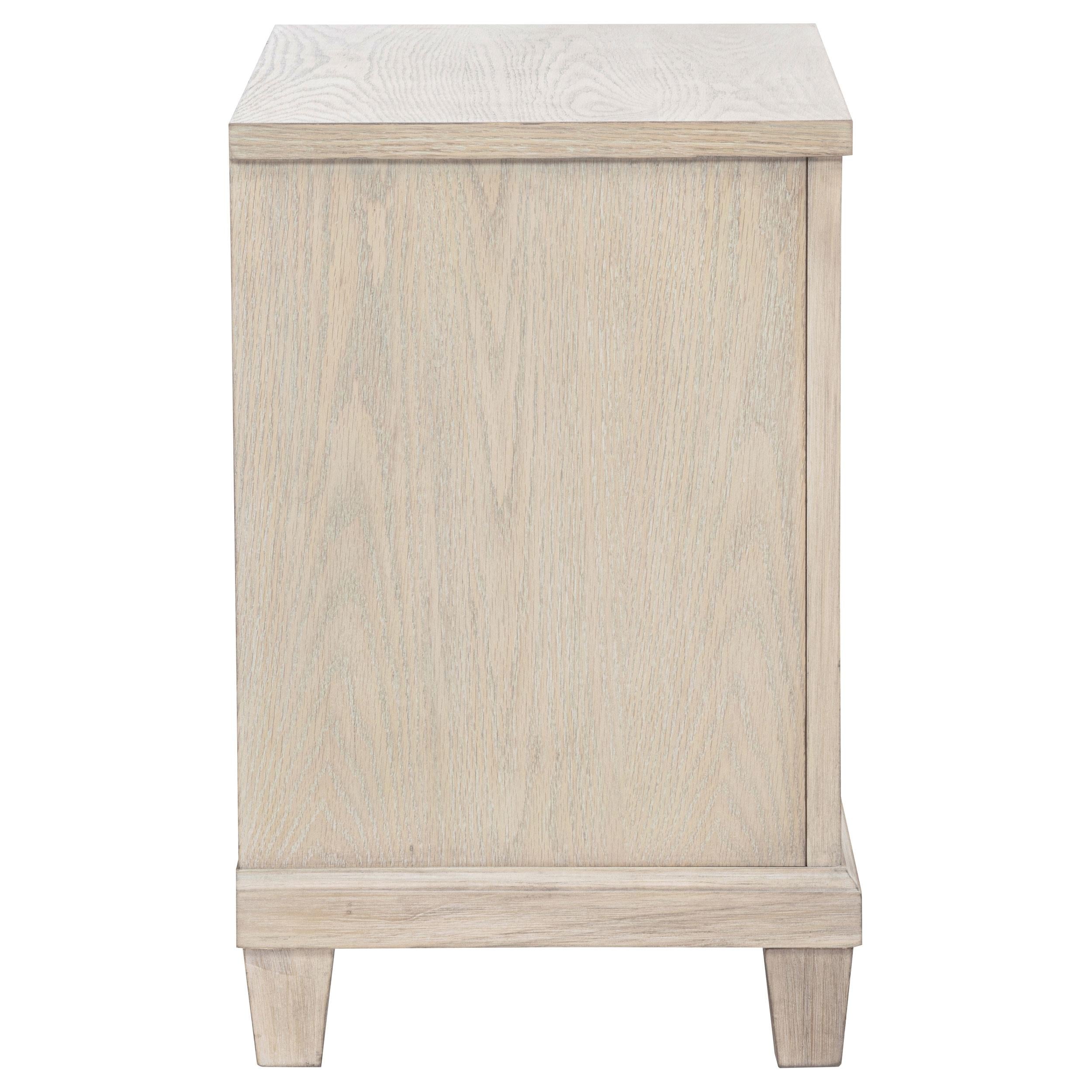 Pembroke 2-drawer Nightstand Bedside Table Washed Oak - 215922