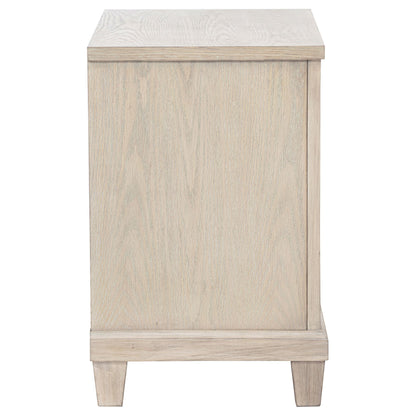 Pembroke 2-drawer Nightstand Bedside Table Washed Oak - 215922
