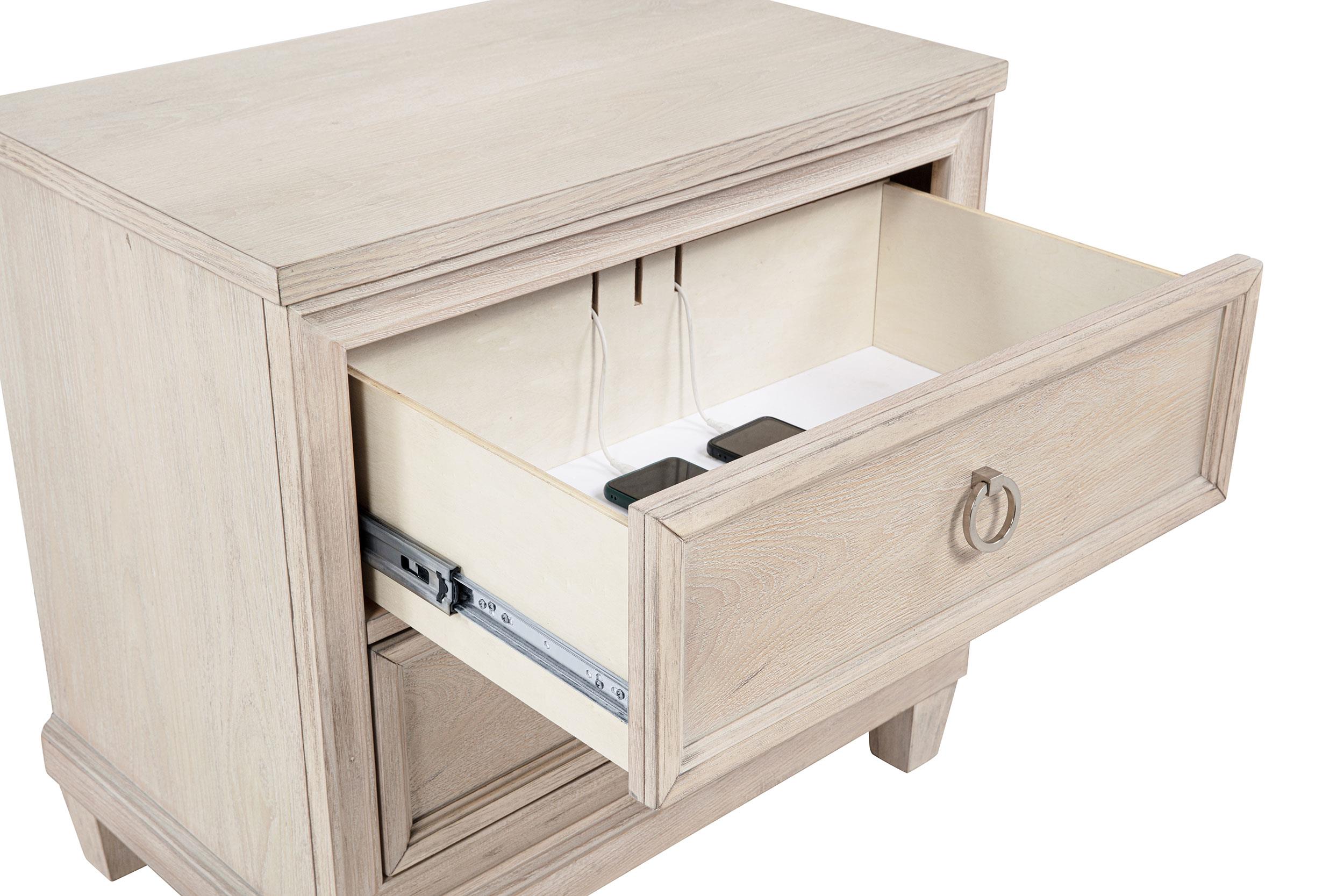Pembroke 4-piece California King Bedroom Set Washed Oak - 215921KW-S4