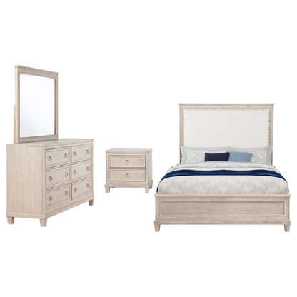 Pembroke 4-piece California King Bedroom Set Washed Oak - 215921KW-S4