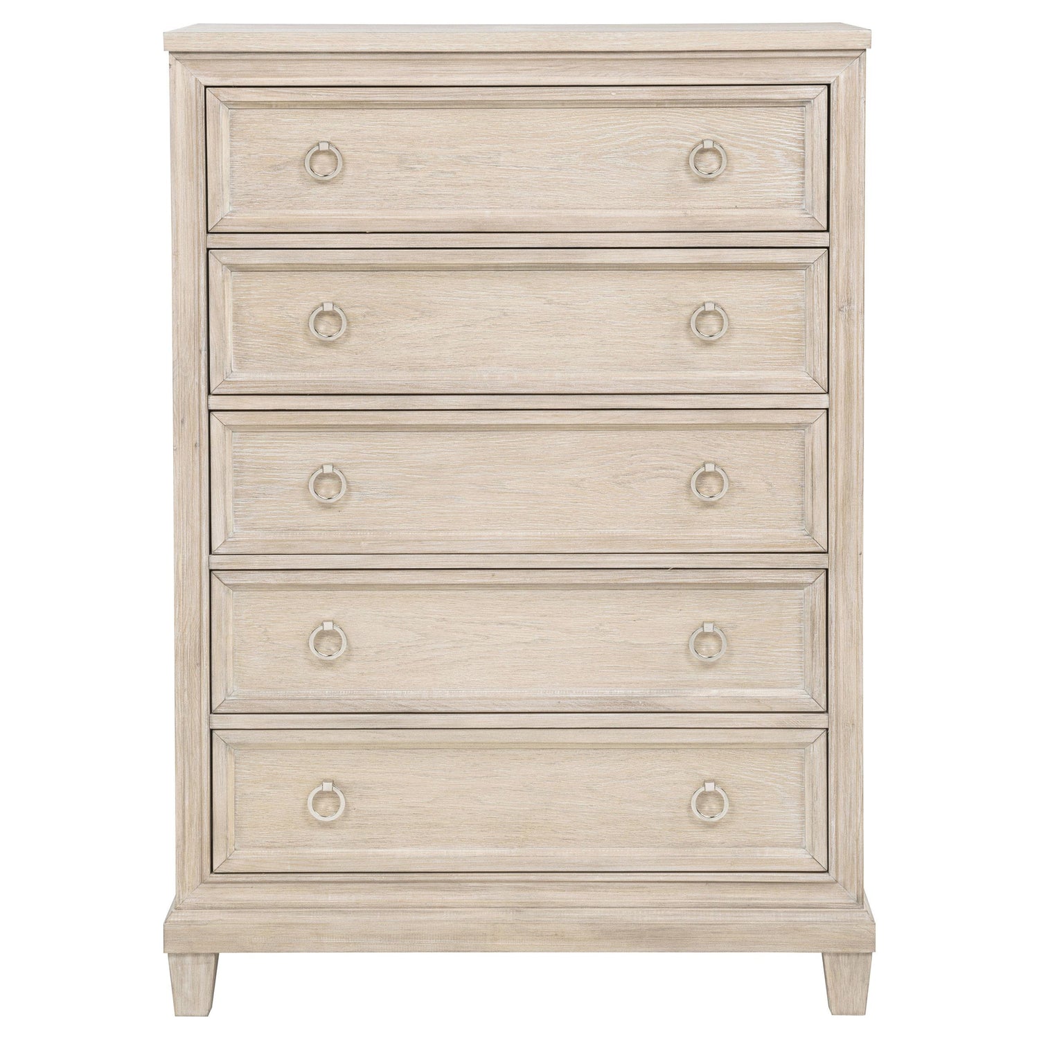 Pembroke 5-drawer Chest of Drawers Washed Oak - 215925