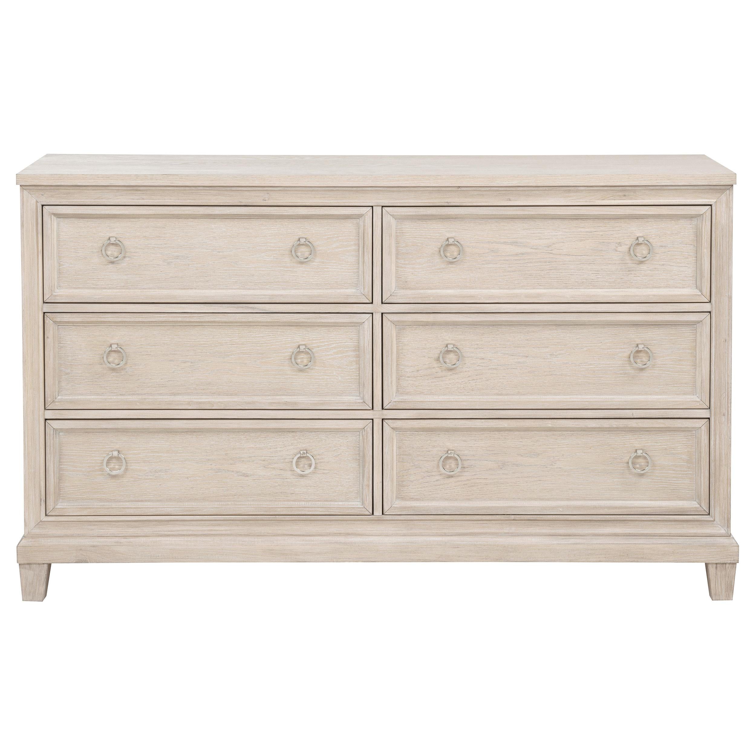 Pembroke 6-drawer Bedroom Dresser Cabinet Washed Oak - 215923