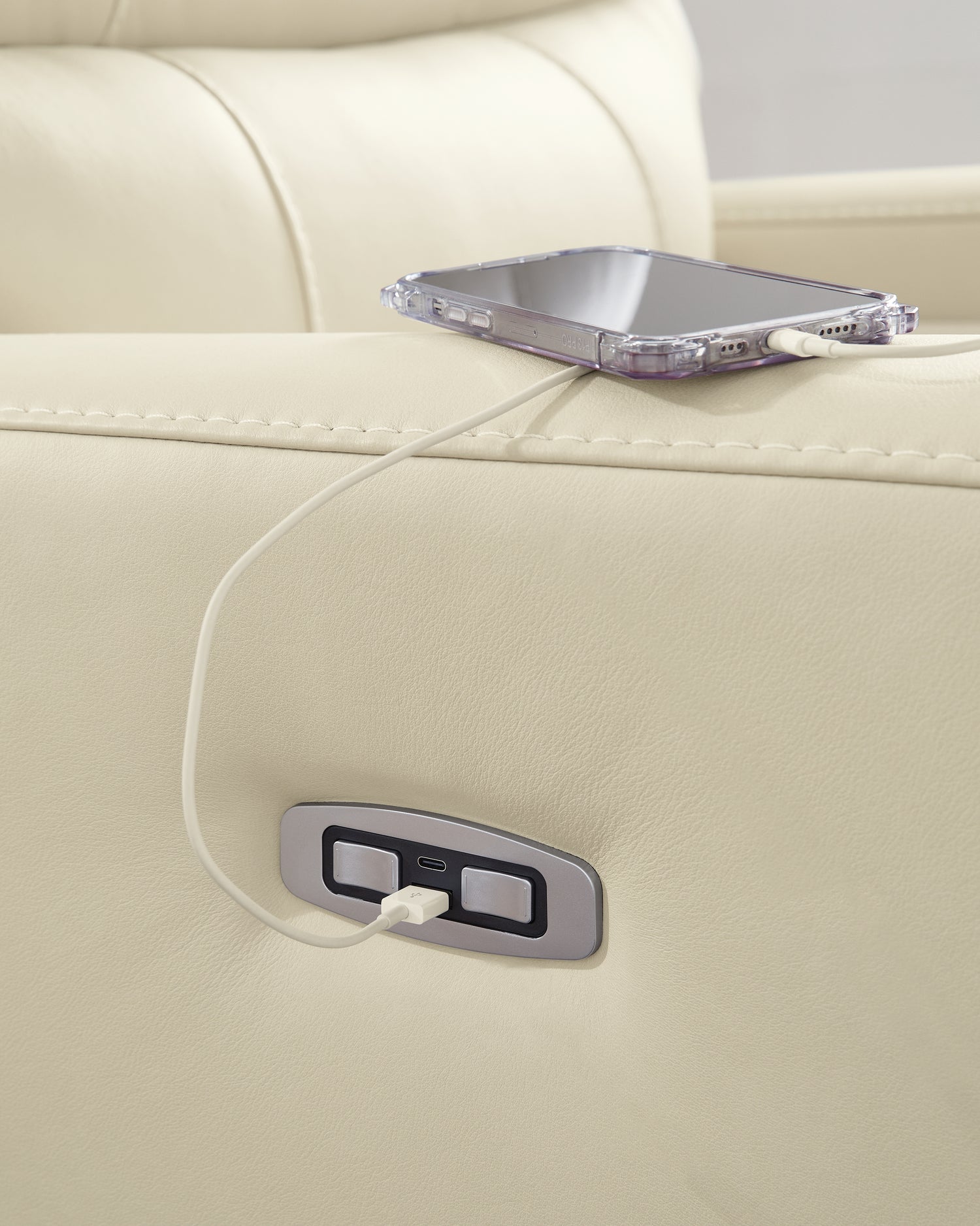 Pennacle Pier Canvas Power Recliner - PCU1350213