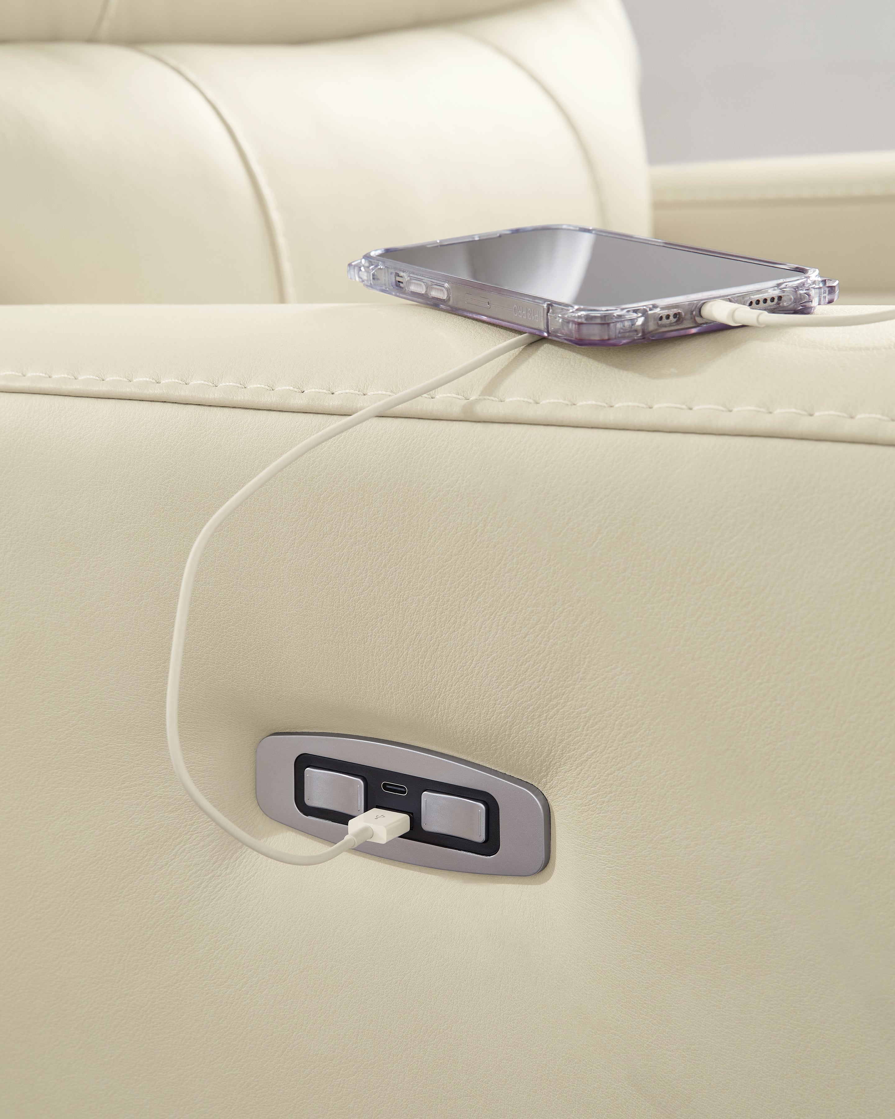 Pennacle Pier Canvas Power Recliner - PCU1350213