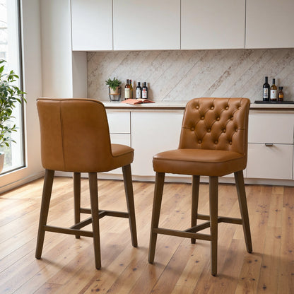 Peoria Elegant Mid-Century Modern Counter Stool for Kitchen Island - STL00401501