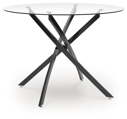 Pharwynn Black Dining Table - D446-15