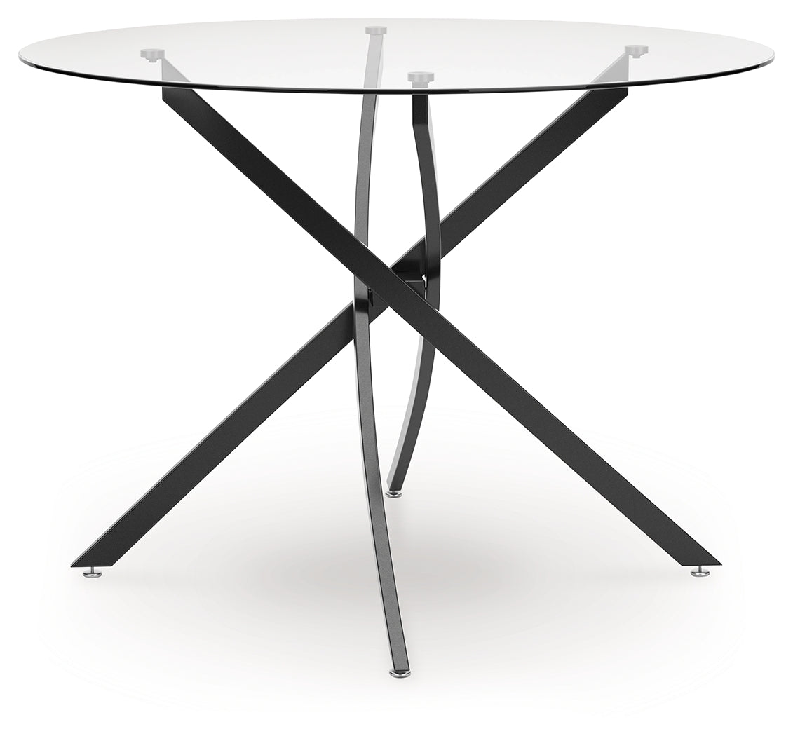 Pharwynn Black Dining Table - D446-15