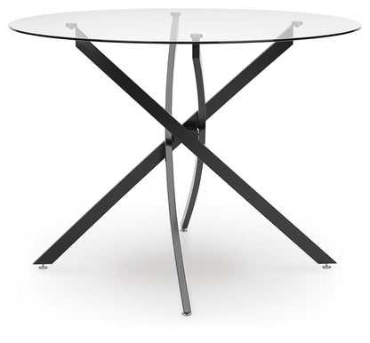 Pharwynn Black Dining Table - D446-15