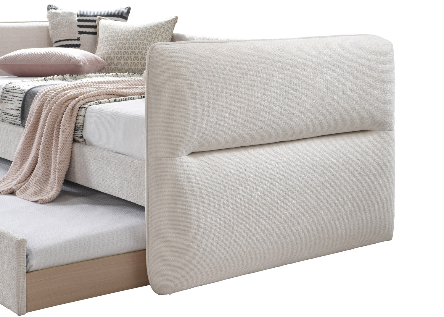 Philipa Oatmeal Twin Daybed with Trundle - SET | 5324OT-ARM | 5324OT-BACK - Bien Home Furniture &amp; Electronics