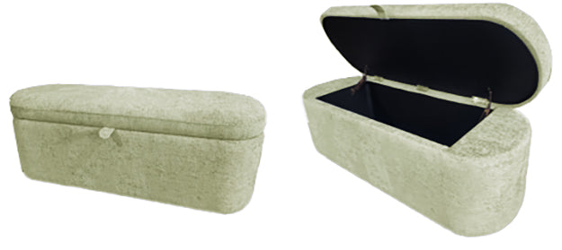 Philipa Storage Bench-L.Green Tweed - 4924GR-BENCH
