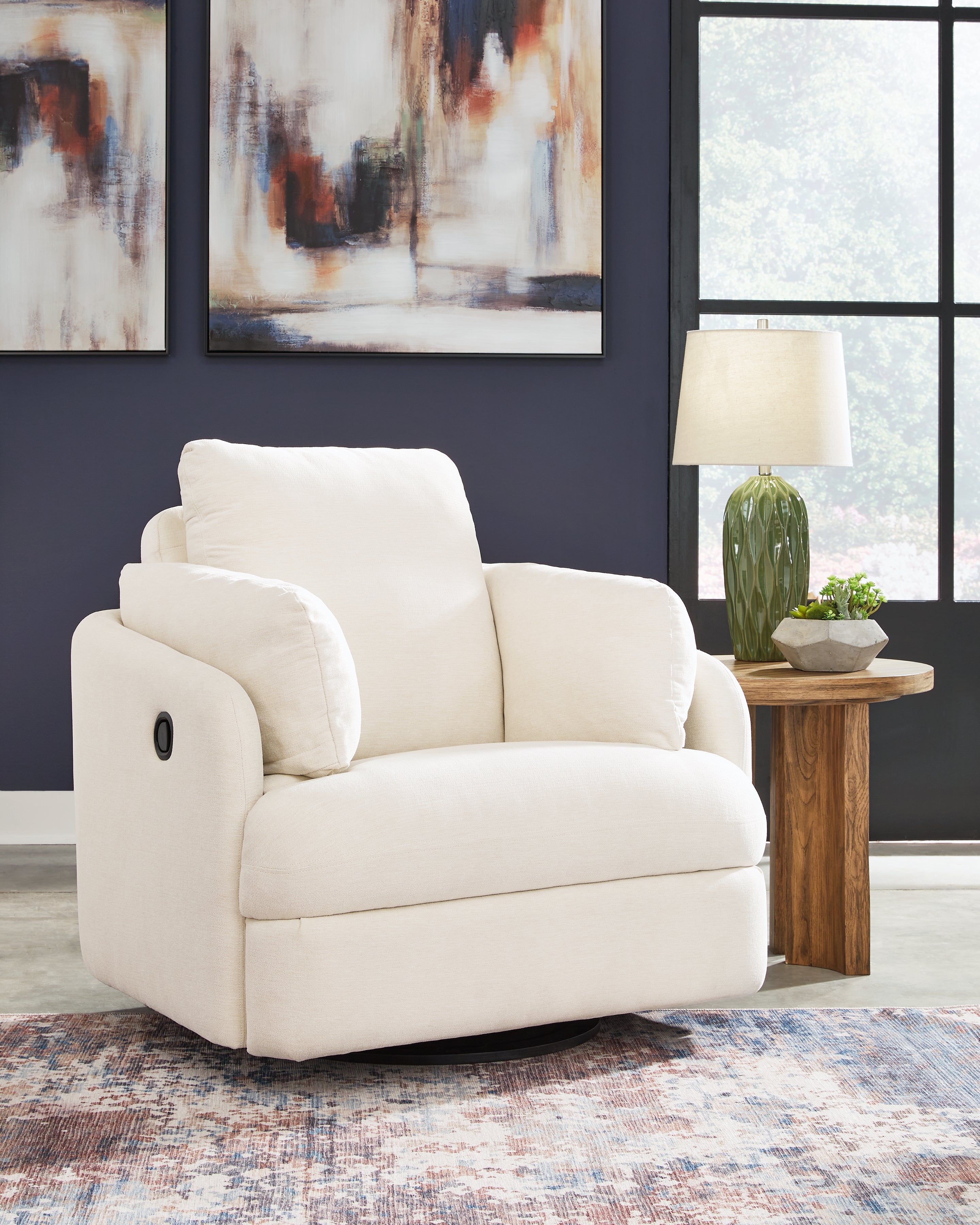 Pillar Peak Oyster Swivel Glider Recliner - 9210361
