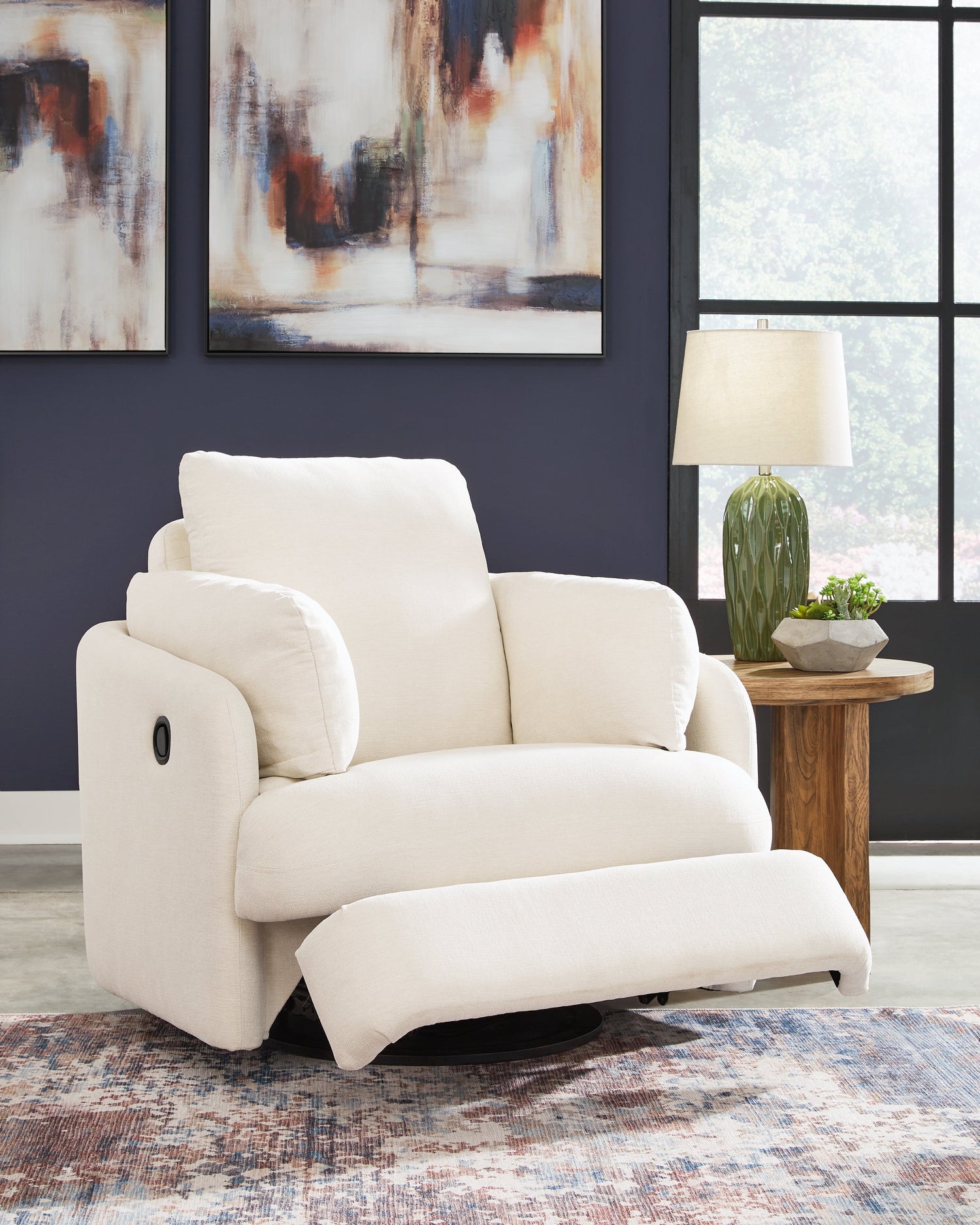 Pillar Peak Oyster Swivel Glider Recliner - 9210361