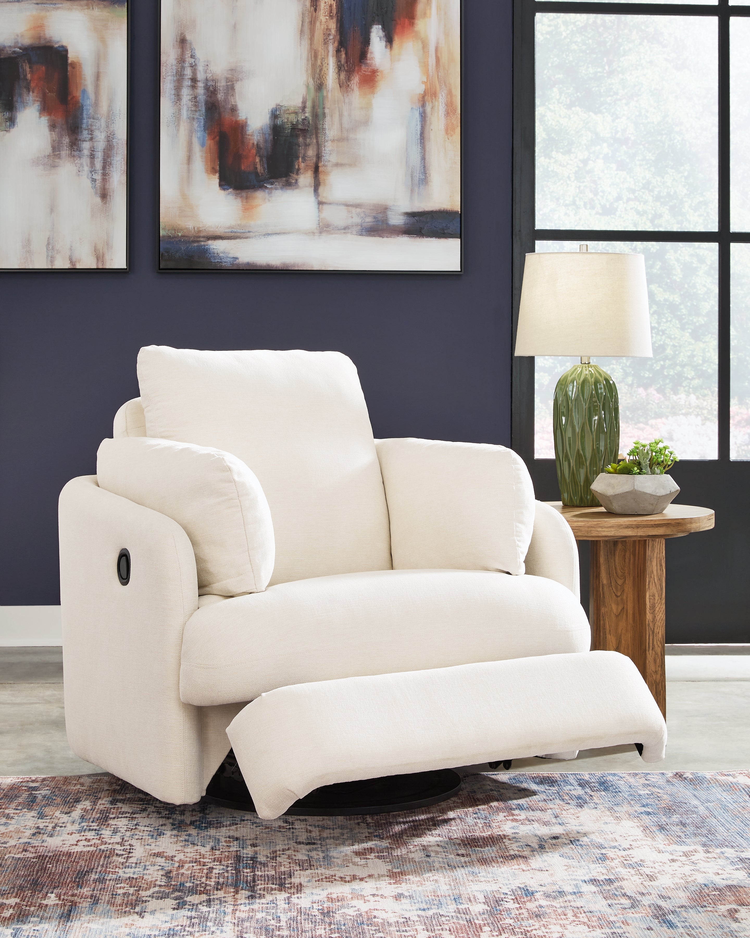 Pillar Peak Oyster Swivel Glider Recliner - 9210361