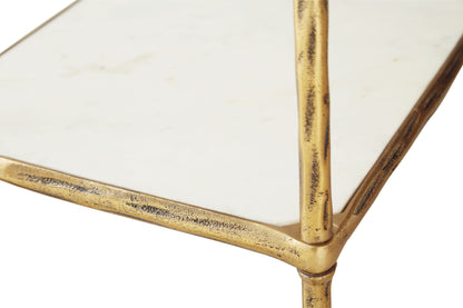 Plattfield Antique Gold Finish Bar Cart - A4000625