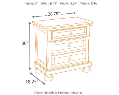 Porter King Panel Bed with Mirrored Dresser, Chest and 2 Nightstands in Rustic Brown from Ashley - Luna Furniture