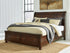 Porter Rustic Brown California King Sleigh Storage Bed - B697B47