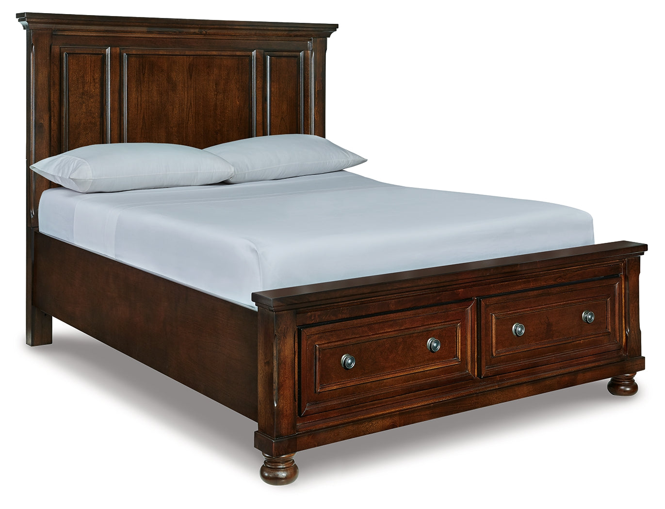 Porter Rustic Brown Queen Panel Storage Bed - B697B42