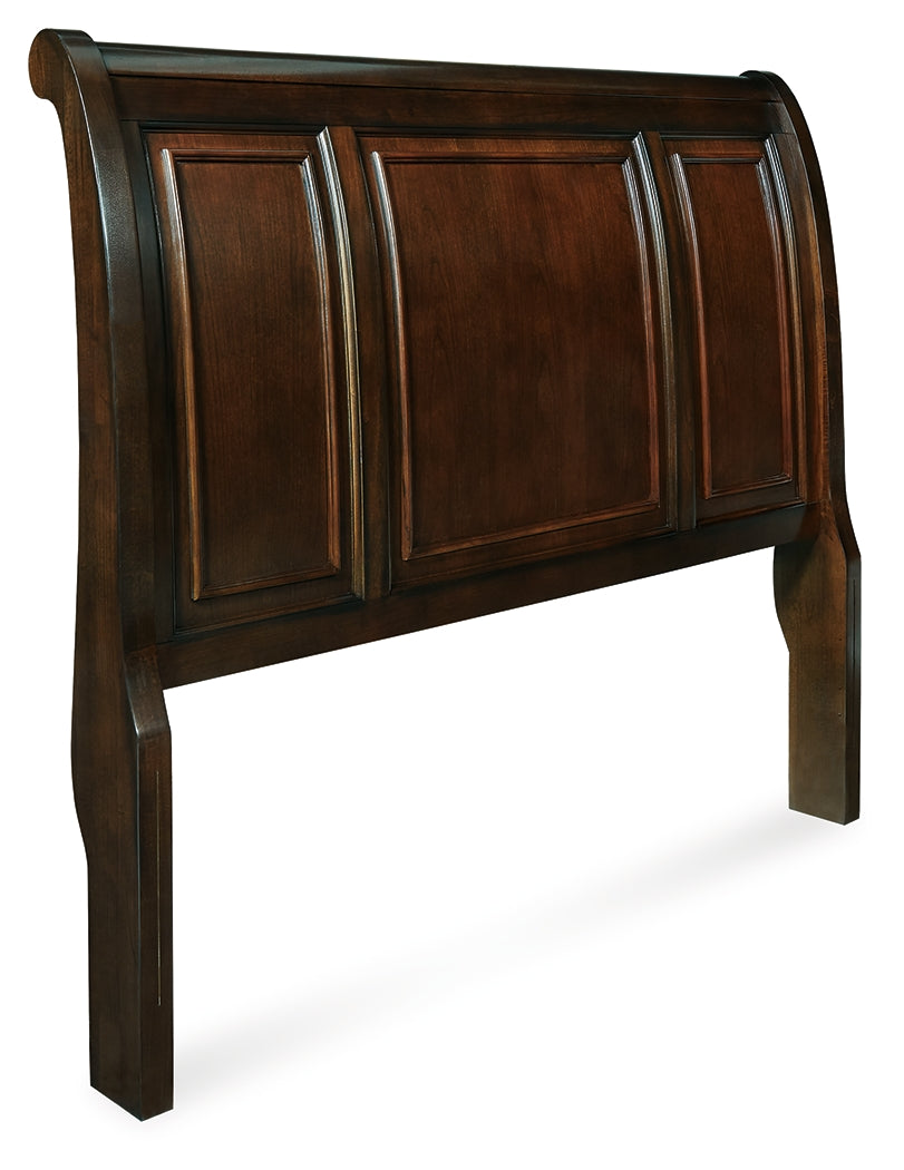 Porter Rustic Brown Queen Sleigh Headboard - B697-177