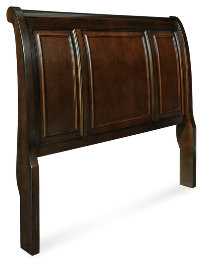 Porter Rustic Brown Queen Sleigh Headboard - B697-177