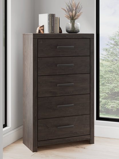 Prendonea Charcoal Chest of Drawers - B3789-46