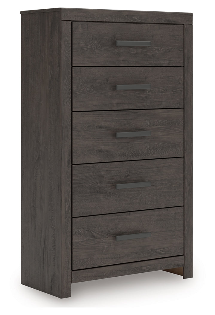 Prendonea Charcoal Chest of Drawers - B3789-46