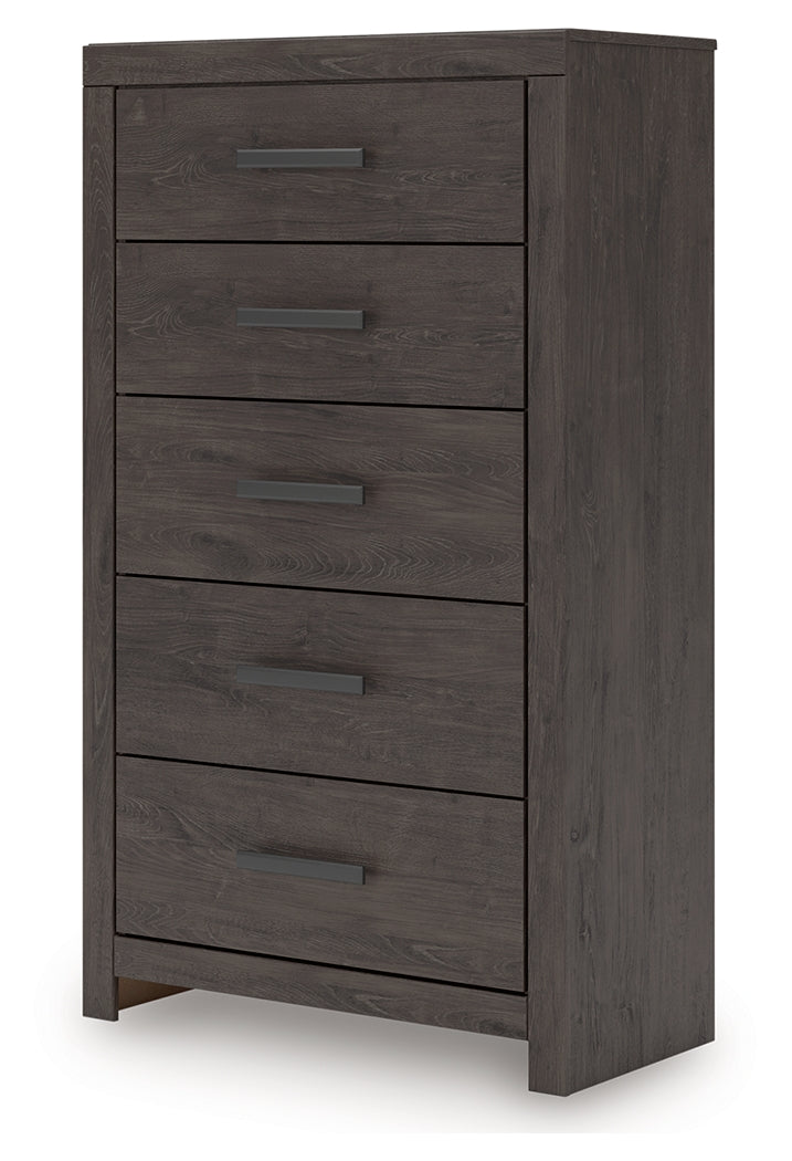 Prendonea Charcoal Chest of Drawers - B3789-46