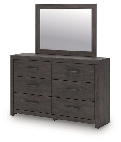 Prendonea Charcoal Dresser and Mirror - B3789B1
