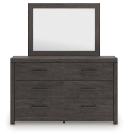 Prendonea Charcoal Dresser and Mirror - B3789B1