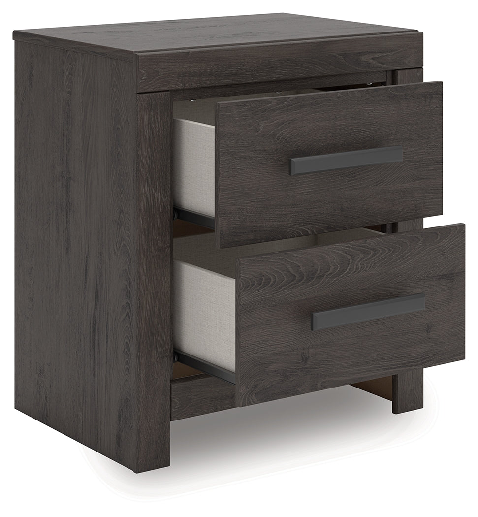 Prendonea Charcoal Nightstand - B3789-92