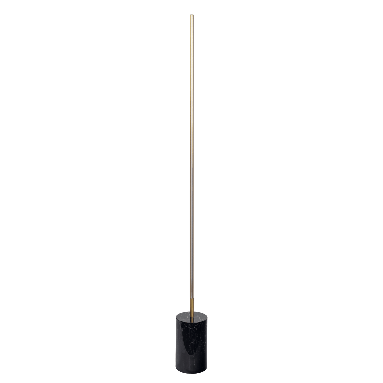 Prism Brassed Gold LED Floor Lamp with On/Off Switch Faux Marble Base - FLL03701401