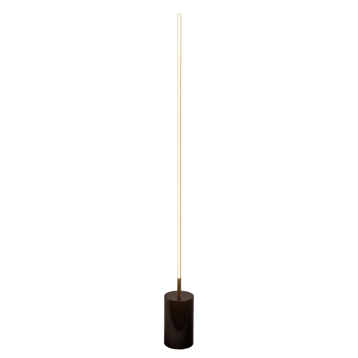 Prism Brassed Gold LED Floor Lamp with On/Off Switch Faux Marble Base - FLL03701401