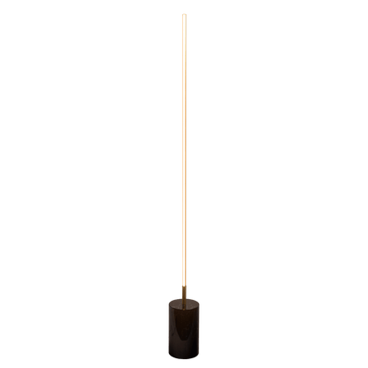 Prism Brassed Gold LED Floor Lamp with On/Off Switch Faux Marble Base - FLL03701401