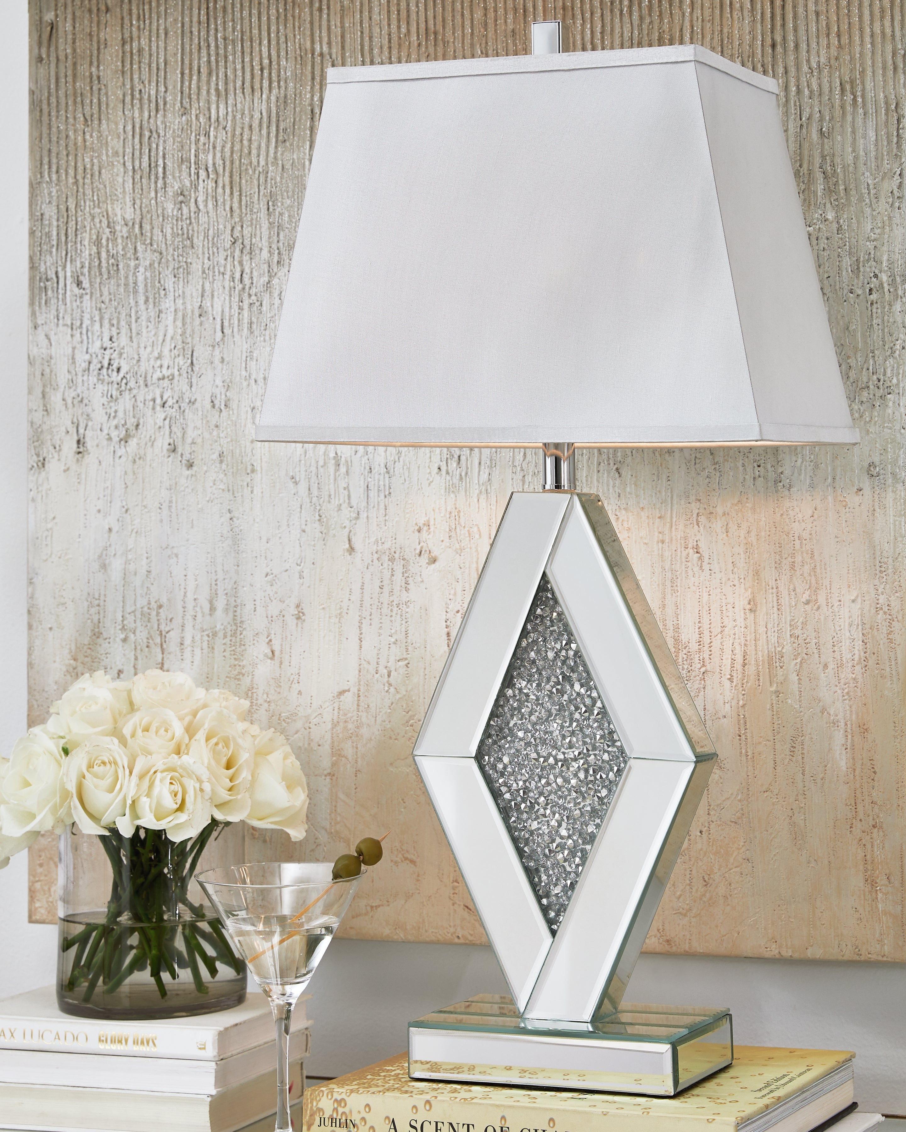 Prunella Silver Finish Table Lamp (Set of 2) - L429034X2