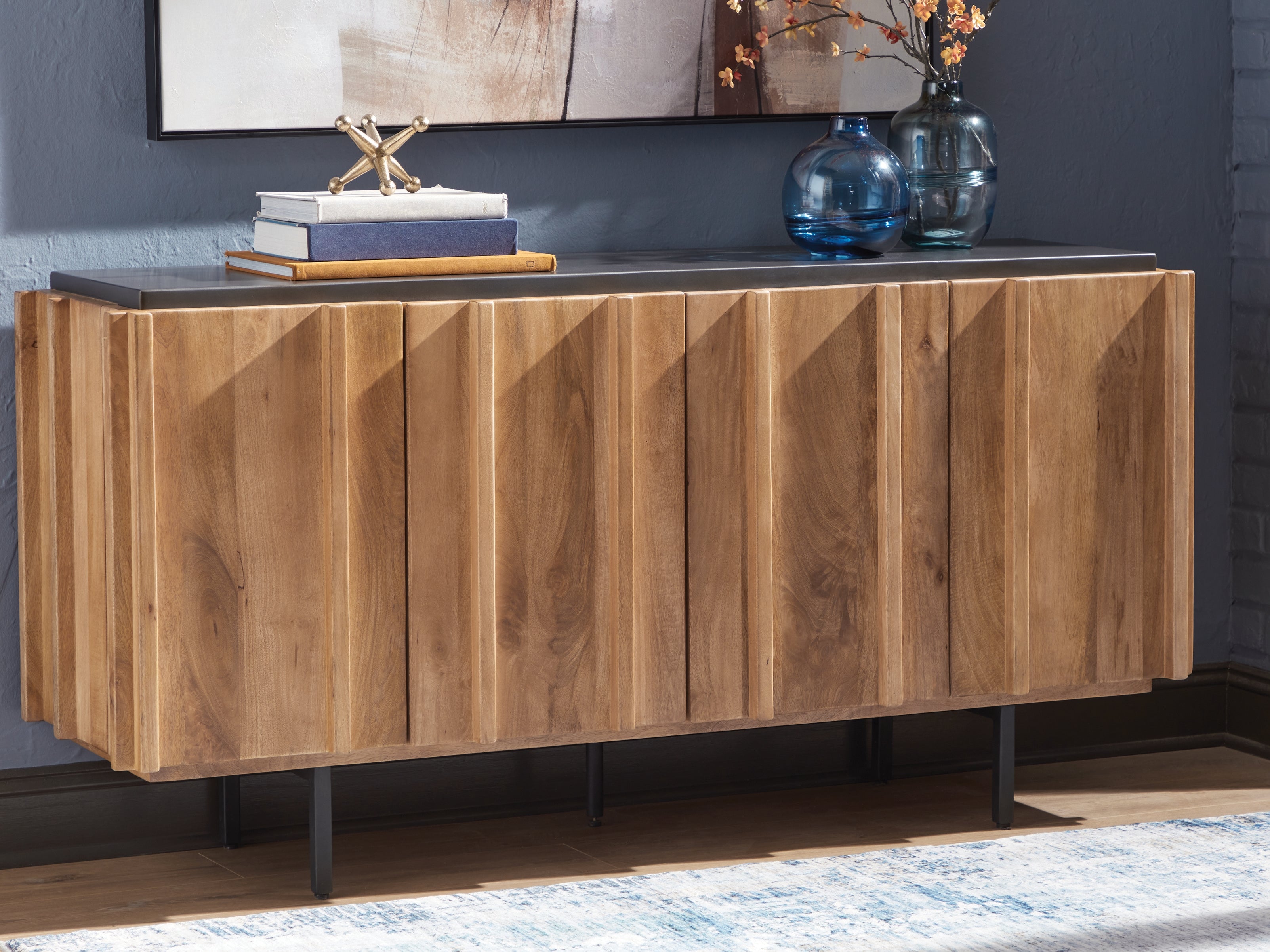 Quintavious Brown/Charcoal Accent Cabinet - A4000685