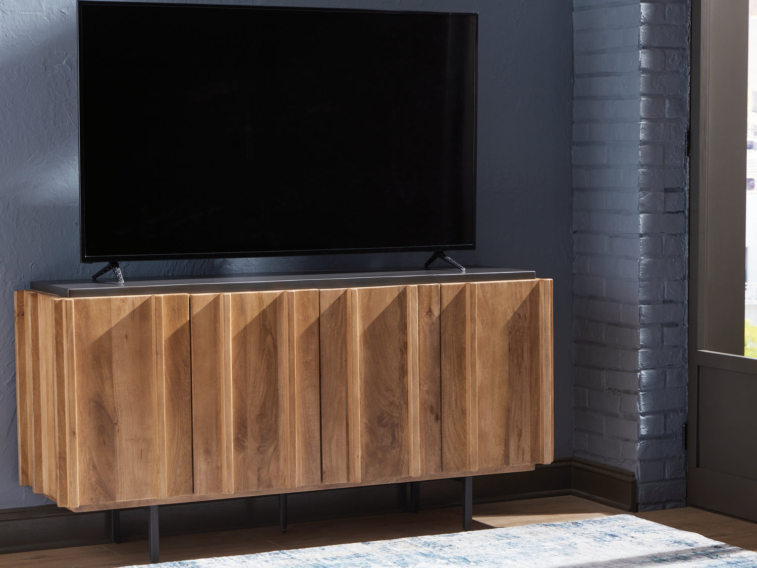 Quintavious Brown/Charcoal Accent Cabinet - A4000685