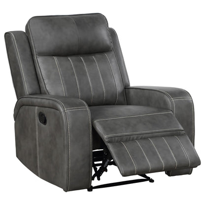 Raelynn Gray 3-Piece Upholstered Motion Reclining Sofa Set from Coaster - Luna Furniture