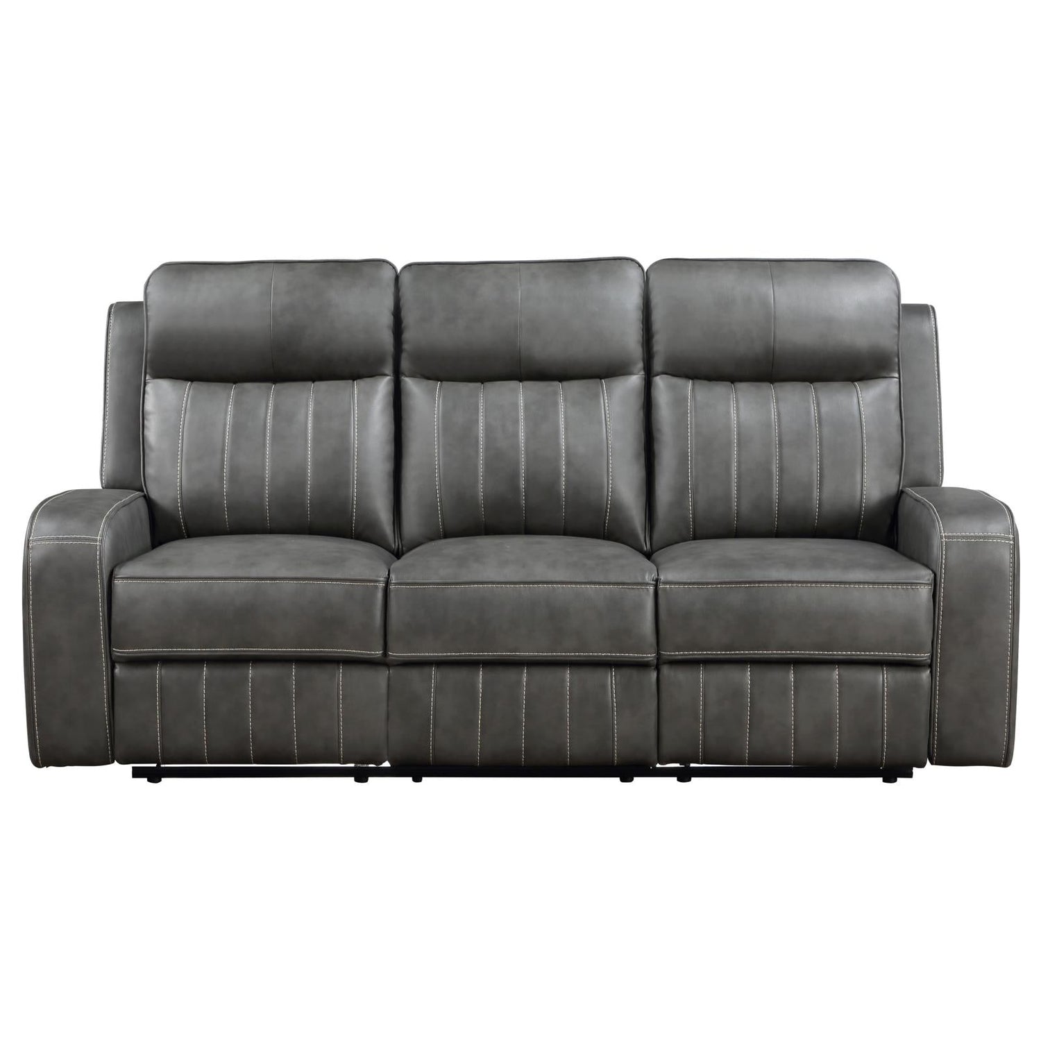 Raelynn Gray 3-Piece Upholstered Motion Reclining Sofa Set from Coaster - Luna Furniture