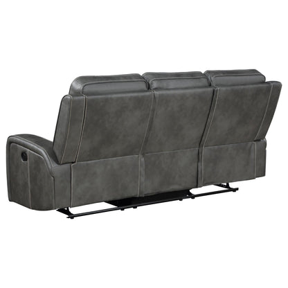Raelynn Gray 3-Piece Upholstered Motion Reclining Sofa Set from Coaster - Luna Furniture