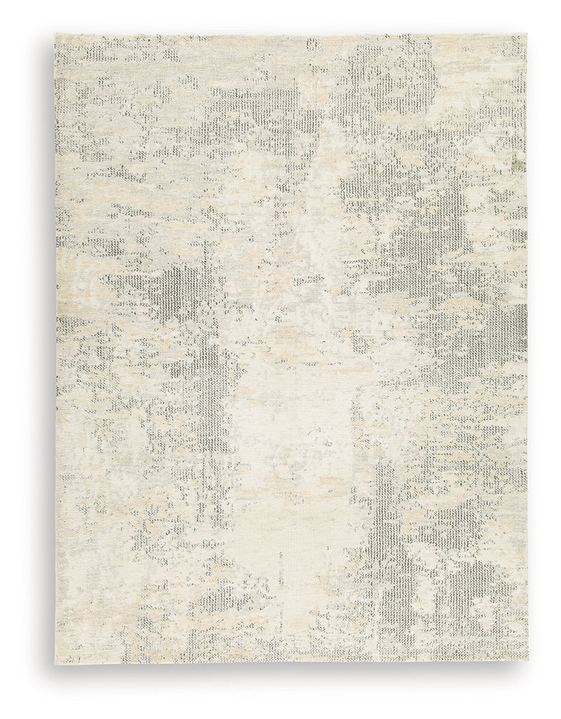 Raif Gray/White/Cream Large Rug - R408081
