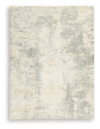 Raif Gray/White/Cream Large Rug - R408081