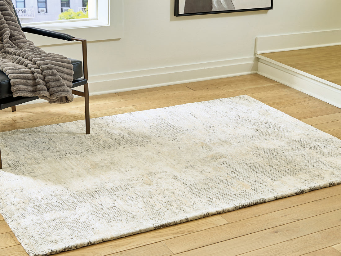 Raif Gray/White/Cream Medium Rug - R408082