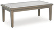 Rainier Ranch Brown/Beige Outdoor Coffee Table - P701-701