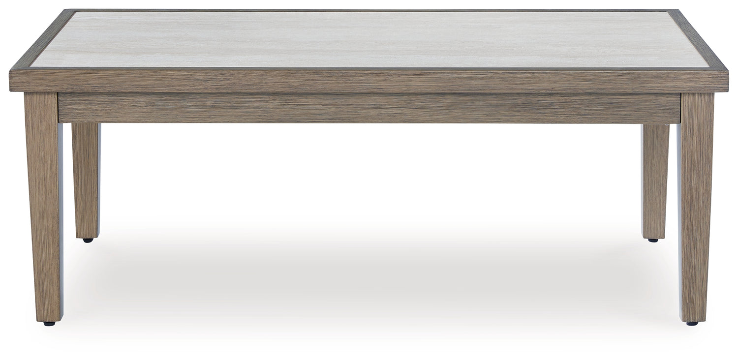 Rainier Ranch Brown/Beige Outdoor Coffee Table - P701-701