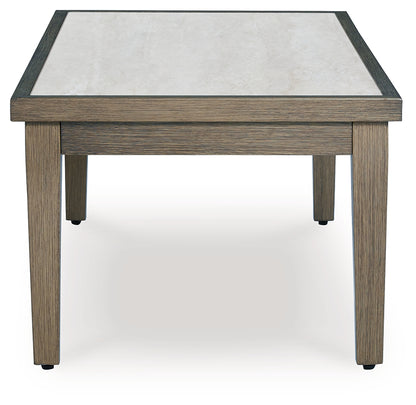 Rainier Ranch Brown/Beige Outdoor Coffee Table - P701-701