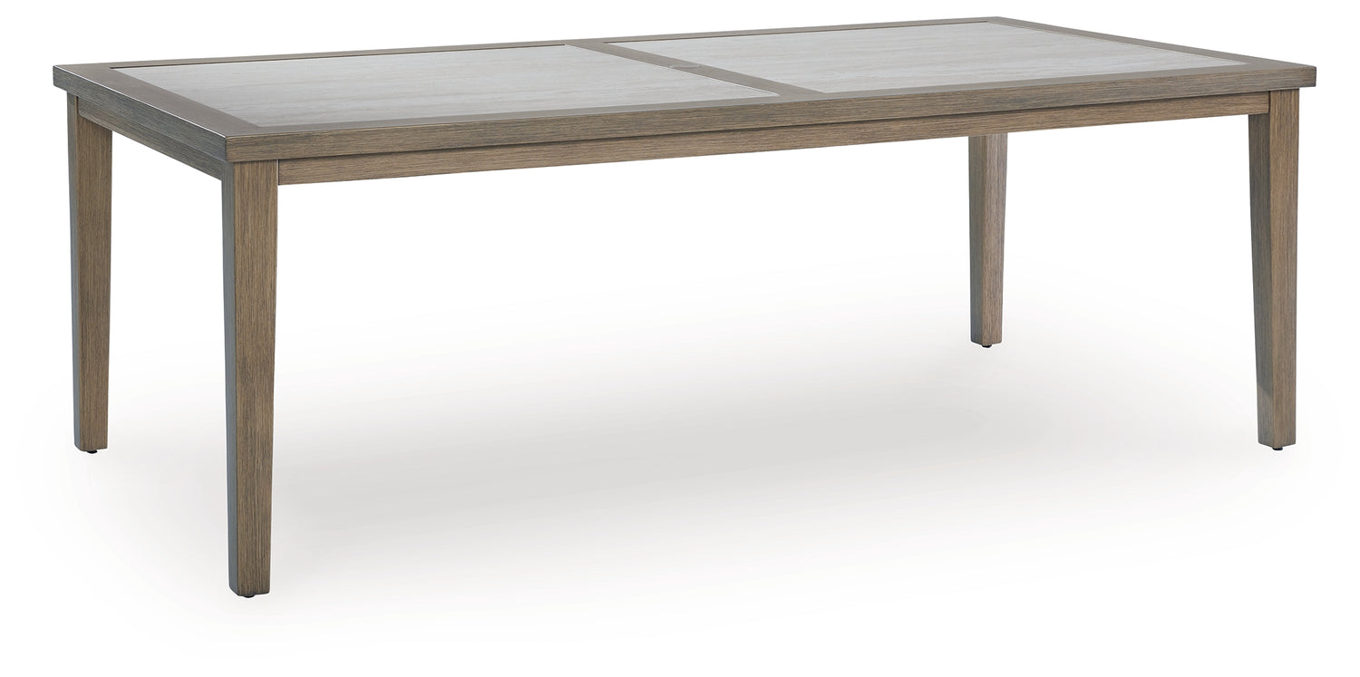 Rainier Ranch Brown/Beige Outdoor Dining Table - P701-625