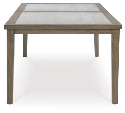 Rainier Ranch Brown/Beige Outdoor Dining Table - P701-625