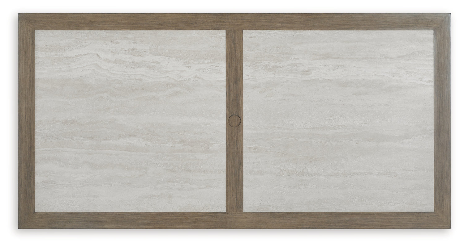 Rainier Ranch Brown/Beige Outdoor Dining Table - P701-625