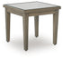 Rainier Ranch Brown/Beige Outdoor End Table - P701-702