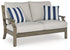 Rainier Ranch Brown/Beige Outdoor Loveseat with Cushion - P701-835
